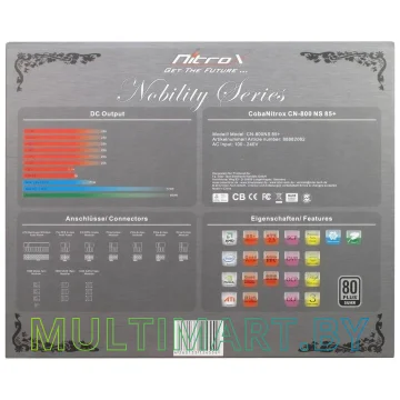 Блок питания Inter-Tech CobaNitrox Nobility CN-800 NS 800W картинка 7